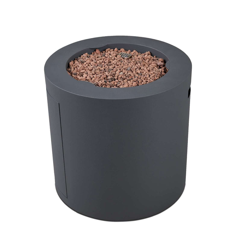 Steel Propane Fire Pit Hidden Tank in Slate, 24-in K6Y6