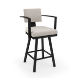 Akers Swivel Bar Stool with Padded Backrest, Multiple Colours, 30-in Z5U5 - product image 1