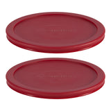 Plastic Lid Set, Red, 2-pc x 7-Cup I6L2 - product image 1