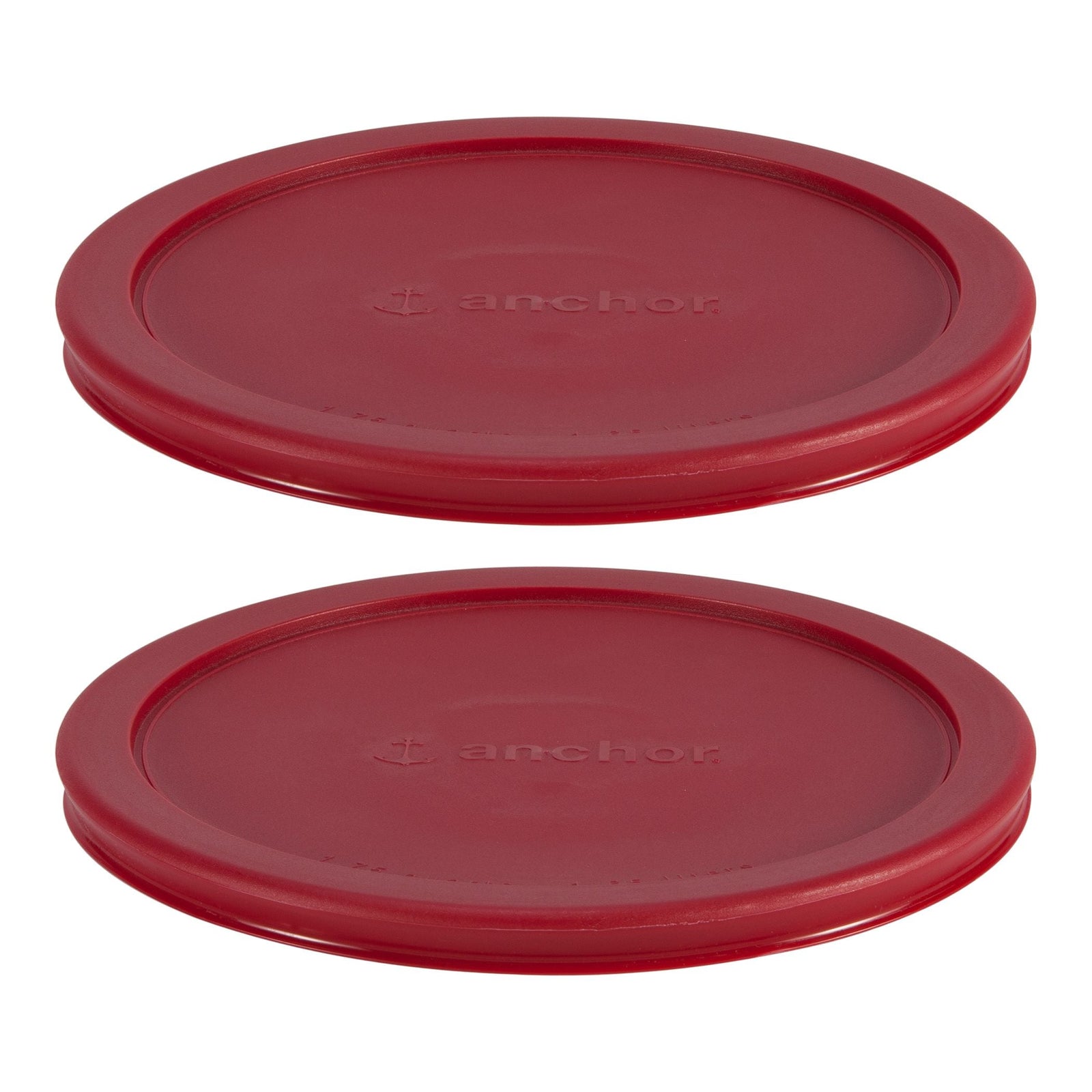 Plastic Lid Set, Red, 2-pc x 7-Cup I6L2 - product image 1