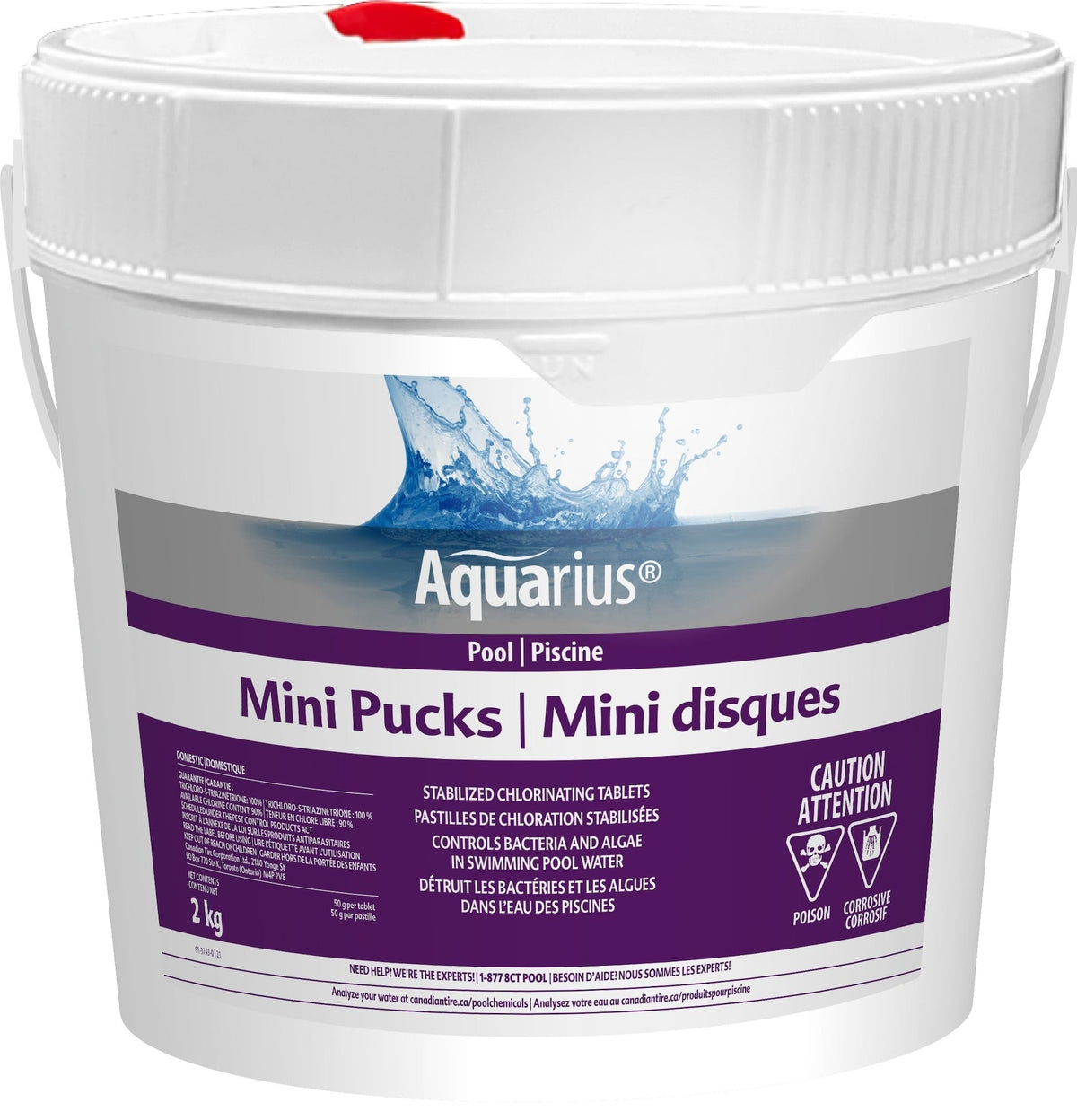 Mini Pucks Stabilized Chlorine Tablets, 2-kg D1I9 - product image 1