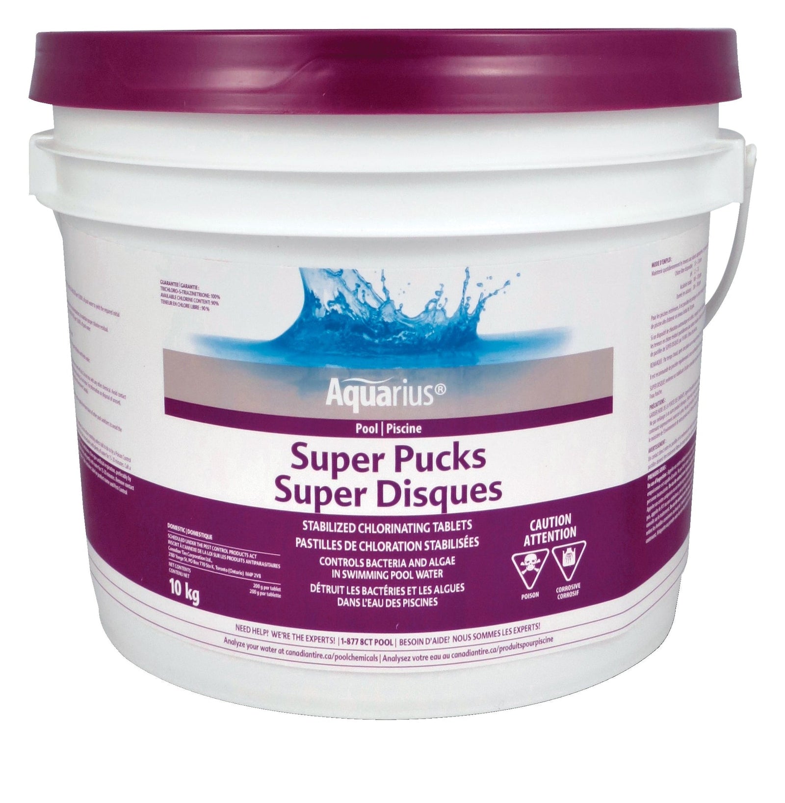 Super Pucks Stabilized Chlorine Pool Pucks, 10-kg C3Y8 - product image 1