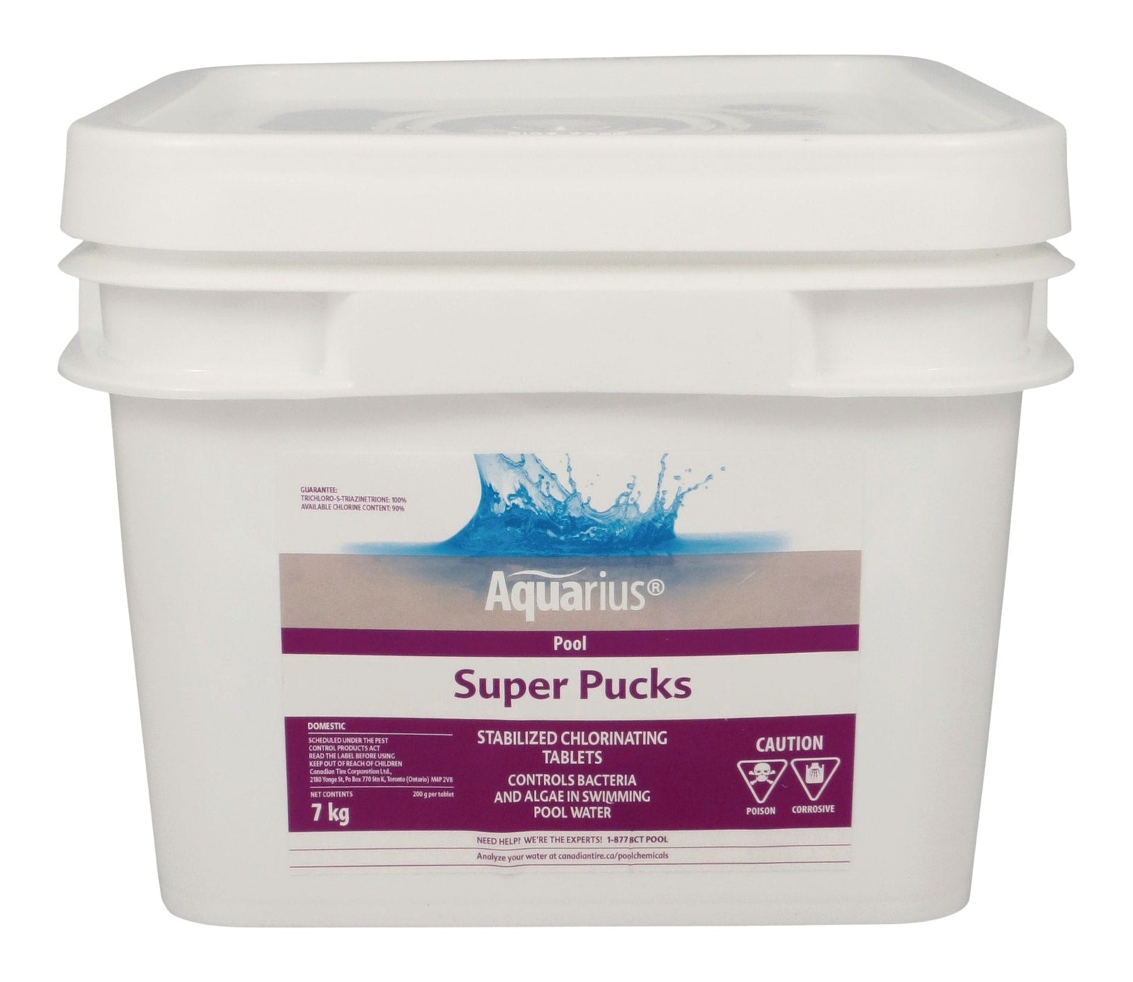 Super Pucks - Stabilized Pool Chlorine Pucks, 7-kg D4T9 - product image 1