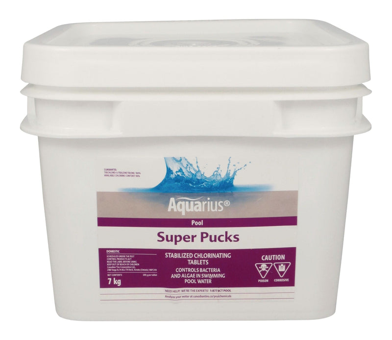 Super Pucks - Stabilized Pool Chlorine Pucks, 7-kg D4T9