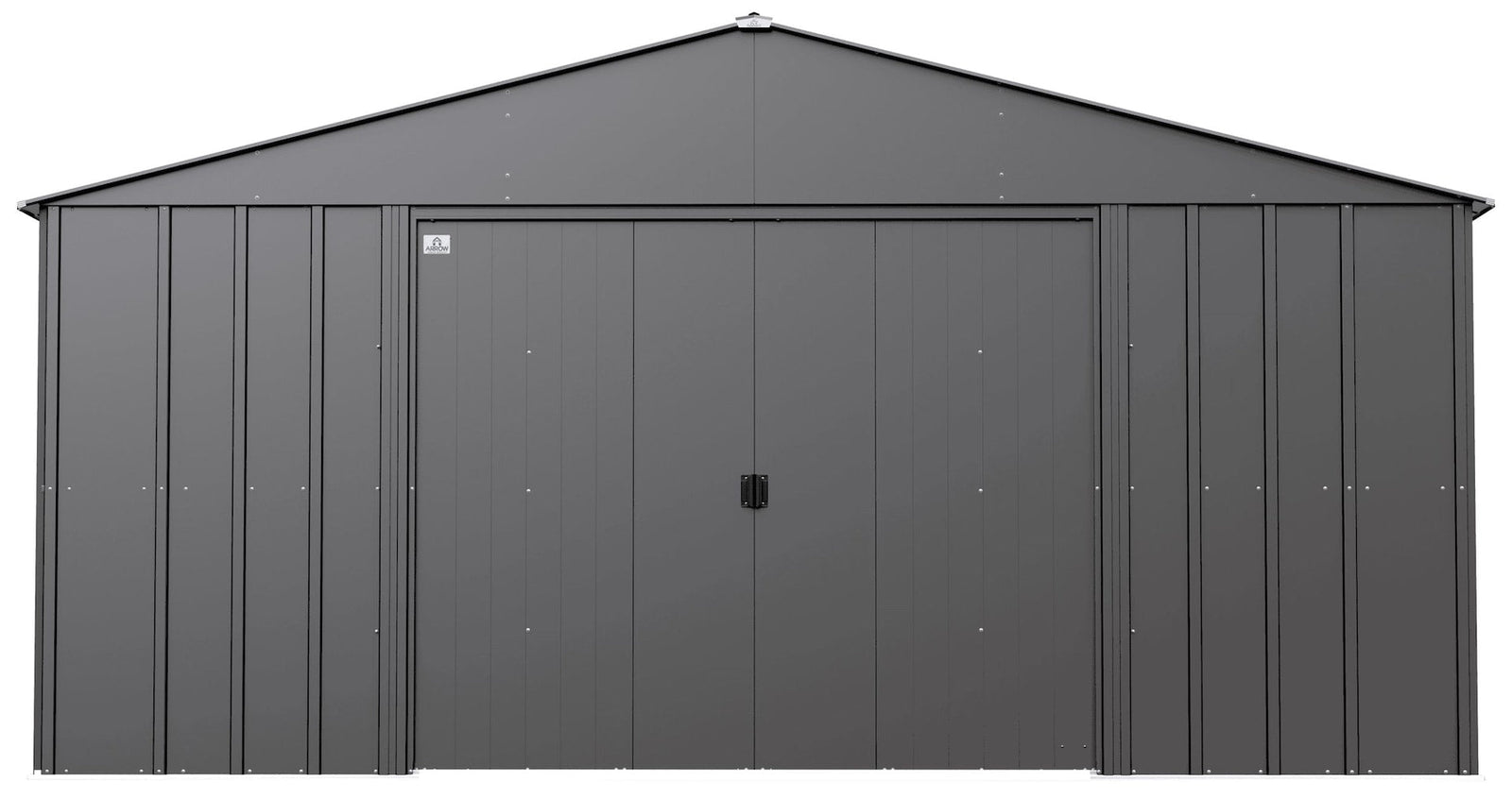 Classic 14x17-ft Charcoal Corrosion-Resistant Steel Shed Q1G6 - product image 2