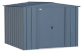 Classic Galvanized Steel Storage Shed, Blue Grey, 8-ft x 8-ft V1A5 - product image 3