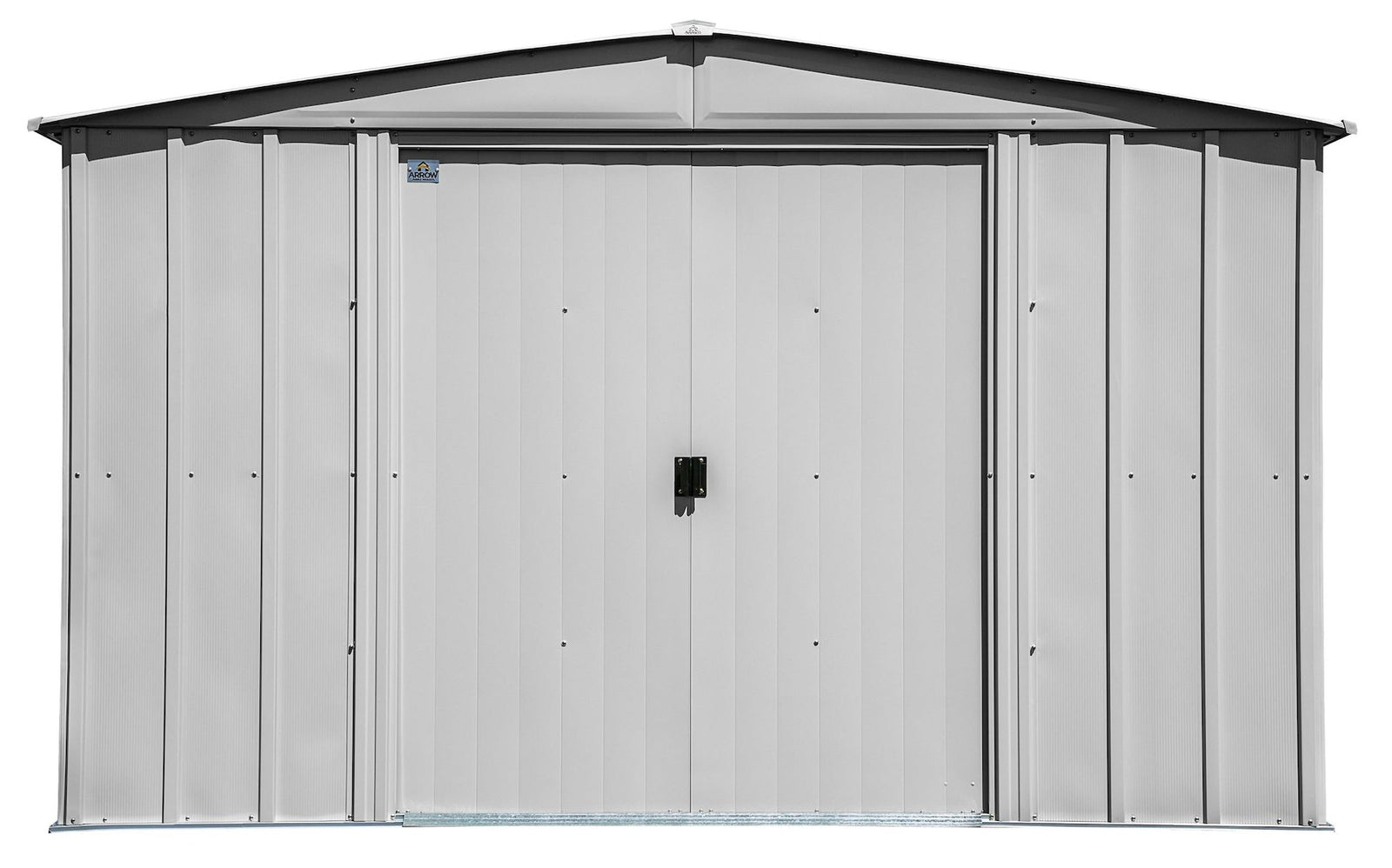 Classic Galvanized Steel Storage Shed, Flute Grey, 10-ft x 14-ft A4A7 - product image 4