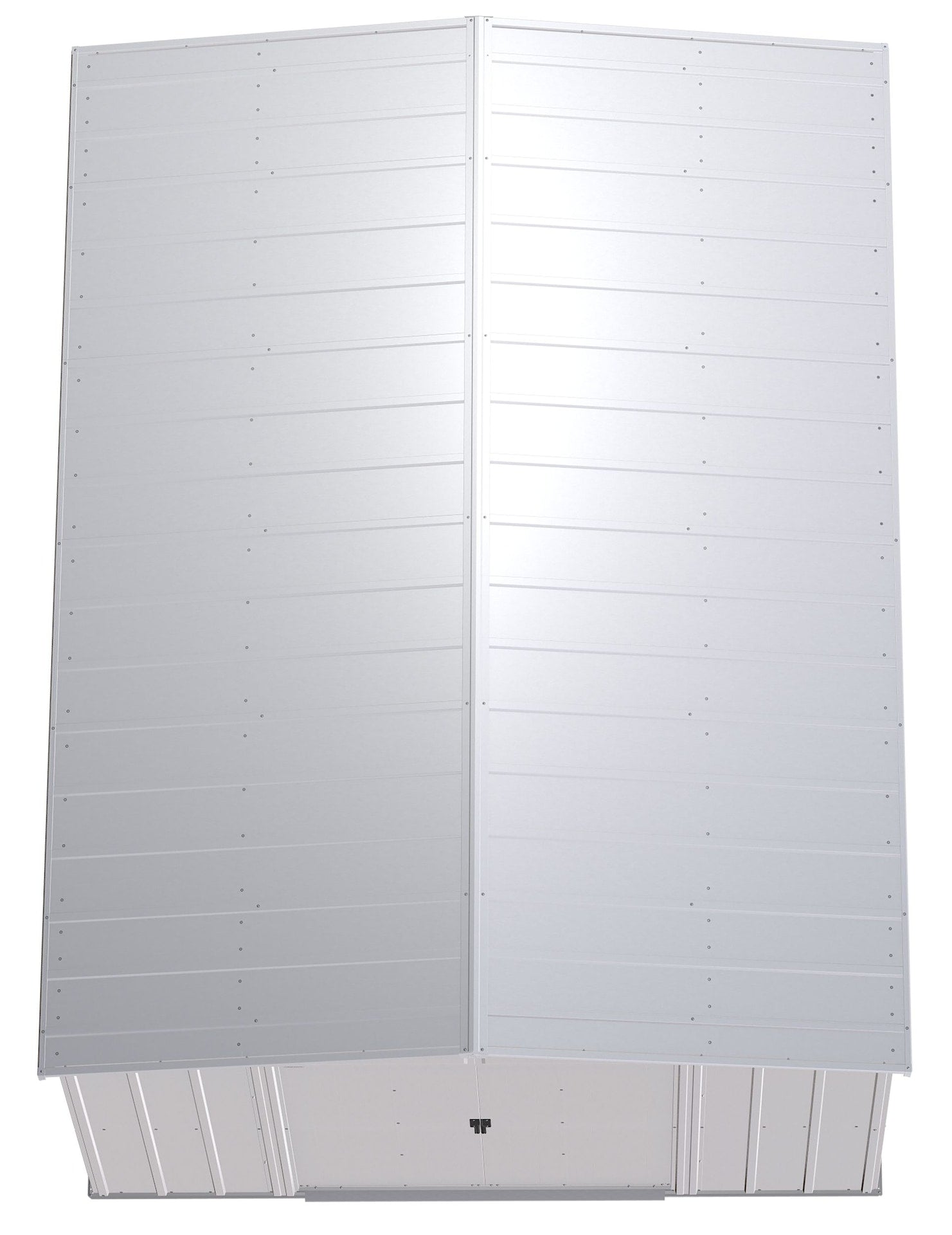 Classic Galvanized Steel Storage Shed, Flute Grey, 10-ft x 14-ft K6N0 - product image 6