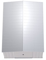 Classic Galvanized Steel Storage Shed, Flute Grey, 10-ft x 14-ft A4A7 - product image 6