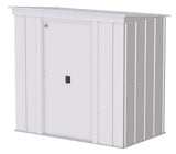 Classic Galvanized Steel Storage Shed, Flute Grey, 6-ft x 4-ft P8F4 - product image 1