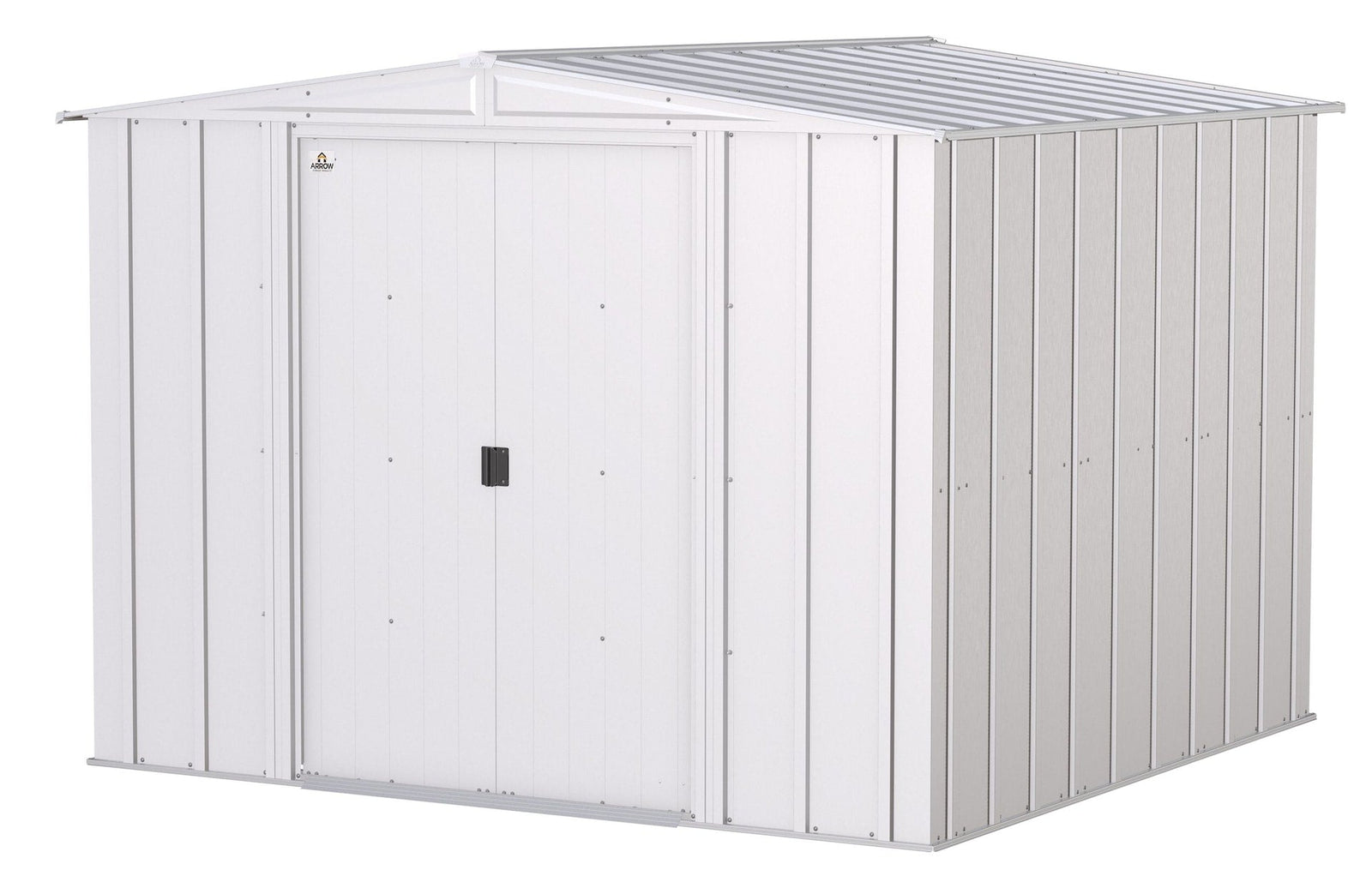 Classic Galvanized Steel Storage Shed, Flute Grey, 8-ft x 8-ft O9E8 - product image 2