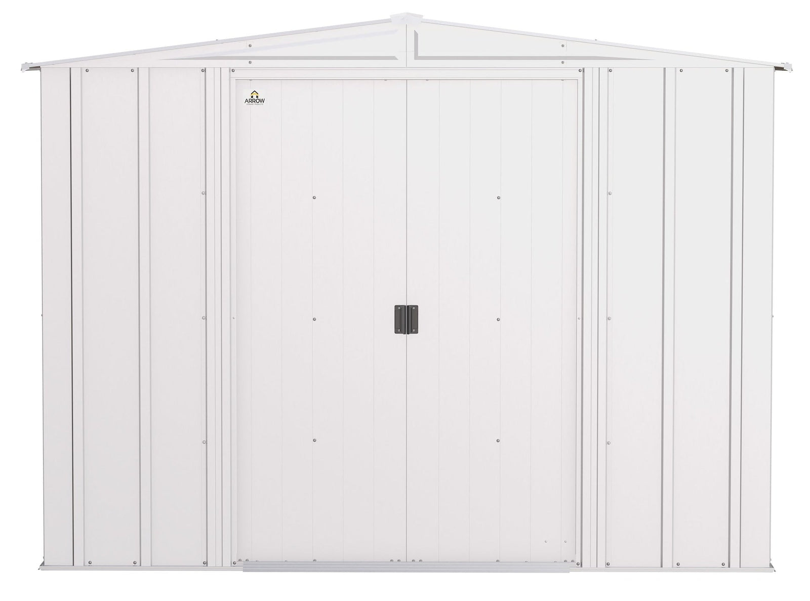 Classic Galvanized Steel Storage Shed, Flute Grey, 8-ft x 8-ft O9E8 - product image 3