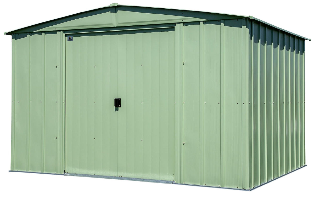 Classic Galvanized Steel Storage Shed, Sage Green, 10-ft x 8-ft Q8L1 - product image 3