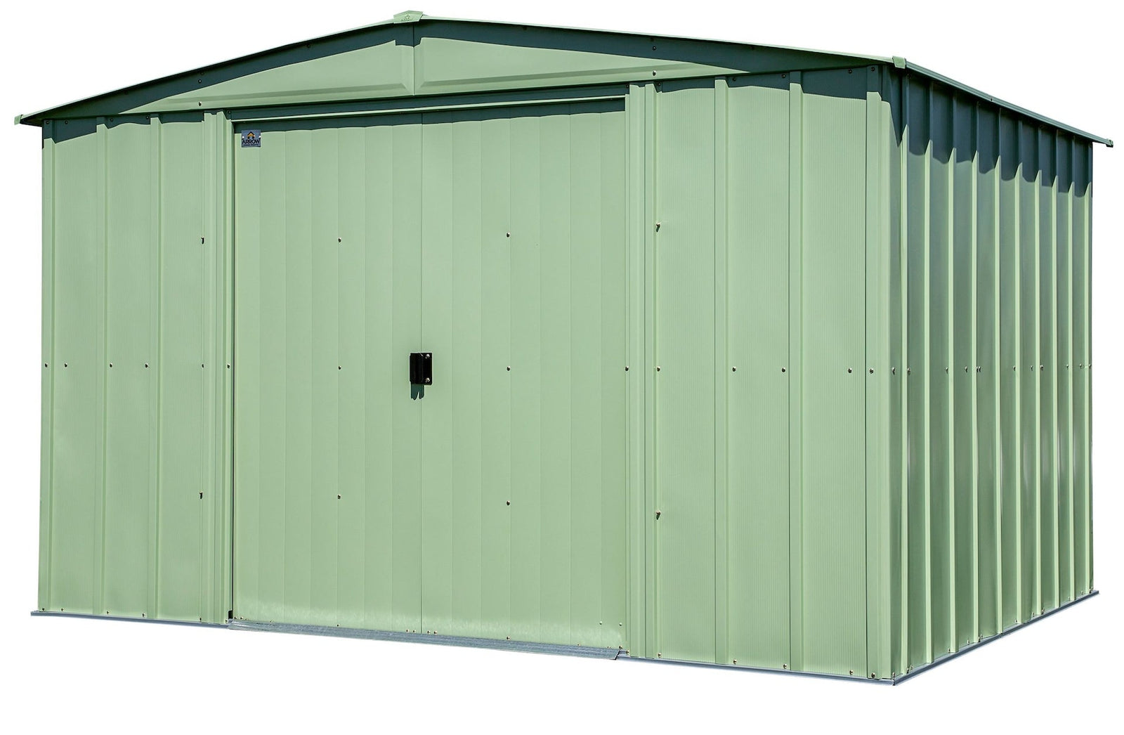 Classic Galvanized Steel Storage Shed, Sage Green, 10-ft x 8-ft A7F9 - product image 3