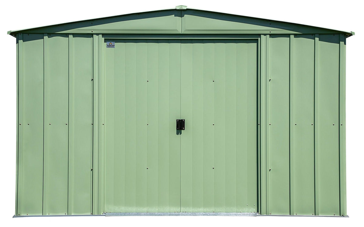 Classic Galvanized Steel Storage Shed, Sage Green, 10-ft x 8-ft Q8L1 - product image 5
