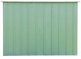 Classic Galvanized Steel Storage Shed, Sage Green, 10-ft x 8-ft Q8L1 - product image 6