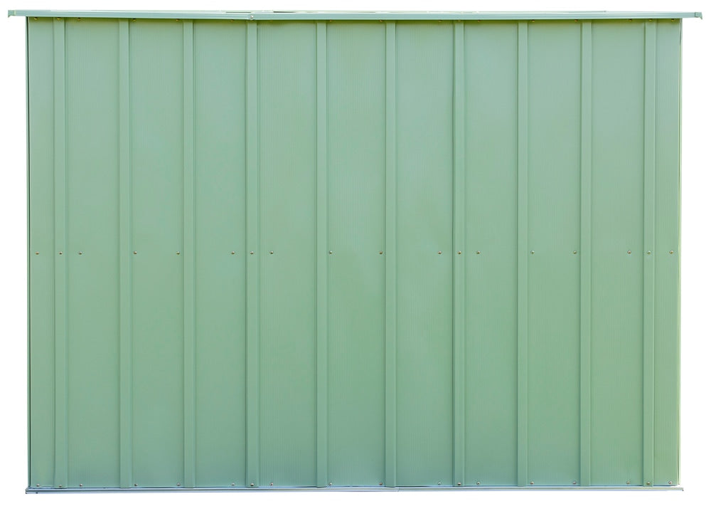 Classic Galvanized Steel Storage Shed, Sage Green, 10-ft x 8-ft Q8L1 - product image 6