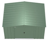 Classic Galvanized Steel Storage Shed, Sage Green, 10-ft x 8-ft Q8L1 - product image 7