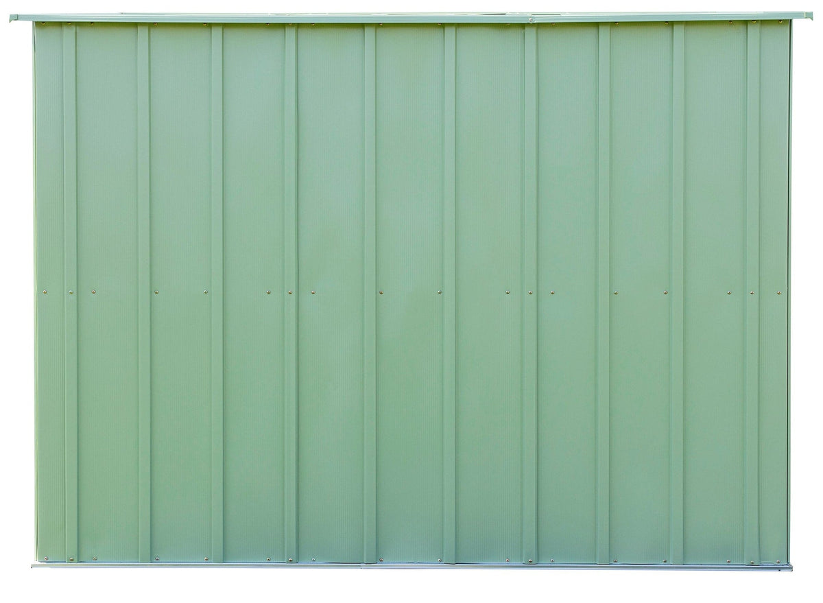 Classic Galvanized Steel Storage Shed, Sage Green, 10-ft x 8-ft Q8L1 - product image 8
