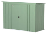 Classic Galvanized Steel Storage Shed, Sage Green, 8-ft x 4-ft L8O0 - product image 2