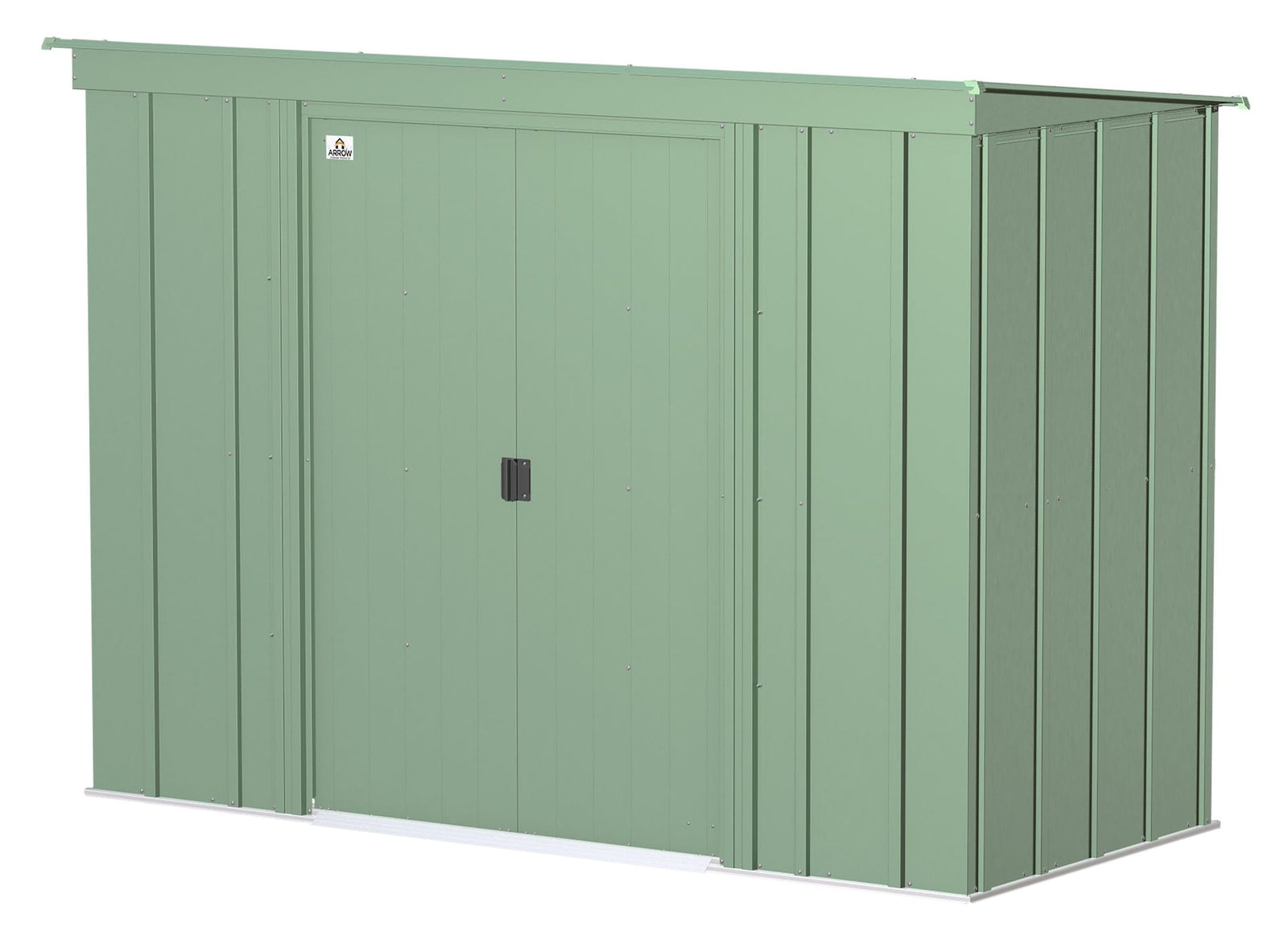 Classic Galvanized Steel Storage Shed, Sage Green, 8-ft x 4-ft L8O0 - product image 2