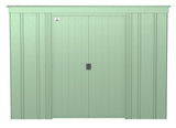 Classic Galvanized Steel Storage Shed, Sage Green, 8-ft x 4-ft L8O0 - product image 3