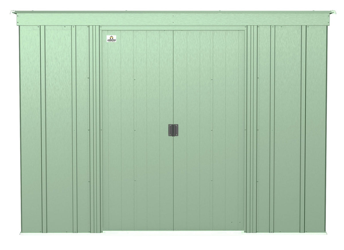 Classic Galvanized Steel Storage Shed, Sage Green, 8-ft x 4-ft L8O0 - product image 3