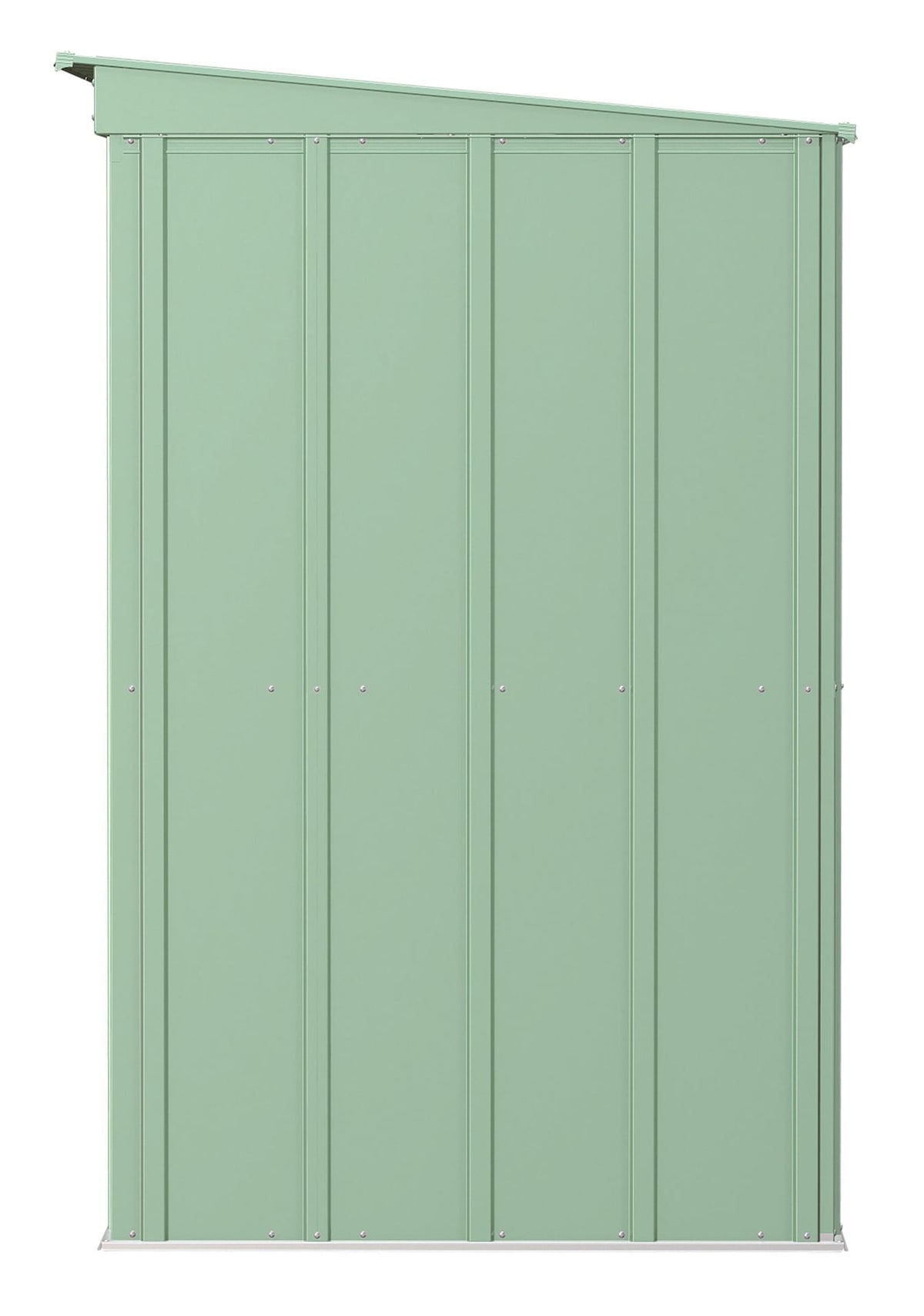 Classic Galvanized Steel Storage Shed, Sage Green, 8-ft x 4-ft L8O0 - product image 4