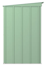 Classic Galvanized Steel Storage Shed, Sage Green, 8-ft x 4-ft L8O0 - product image 5