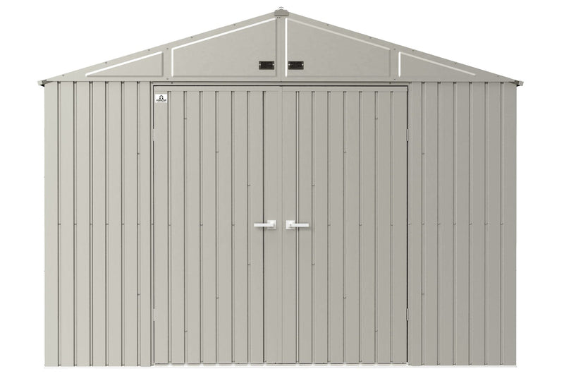 Elite 10x14-ft Cool Grey Corrosion-Resistant Steel Shed D9G6