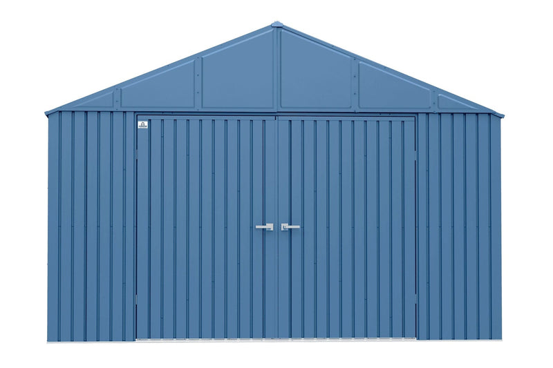 Elite 12x12-ft Blue Grey Corrosion-Resistant Steel Shed W0X6
