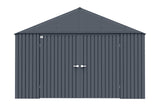 Elite 12x16-ft Anthracite Corrosion-Resistant Steel Storage Shed B4S0 - product image 1