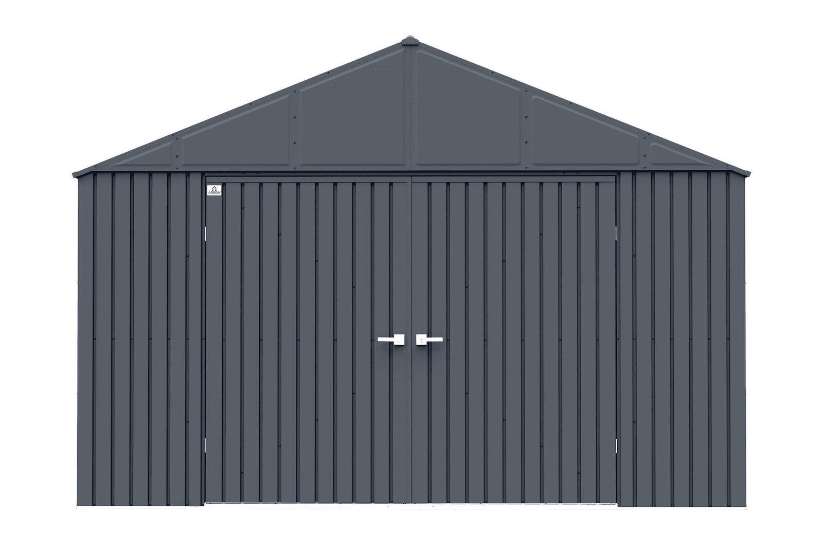 Elite 12x16-ft Anthracite Corrosion-Resistant Steel Storage Shed B4S0 - product image 1