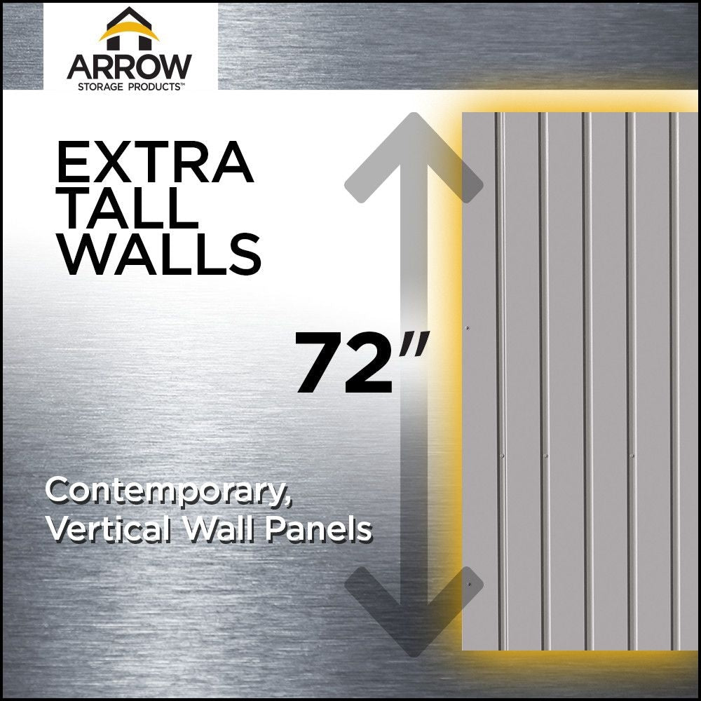 Elite 12x16-ft Anthracite Corrosion-Resistant Steel Storage Shed B4S0 - product image 8