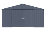 Elite 14x12-ft Anthracite Corrosion-Resistant Steel Shed Z7M3 - product image 3