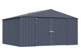 Elite 14x12-ft Anthracite Corrosion-Resistant Steel Shed Z7M3 - product image 5