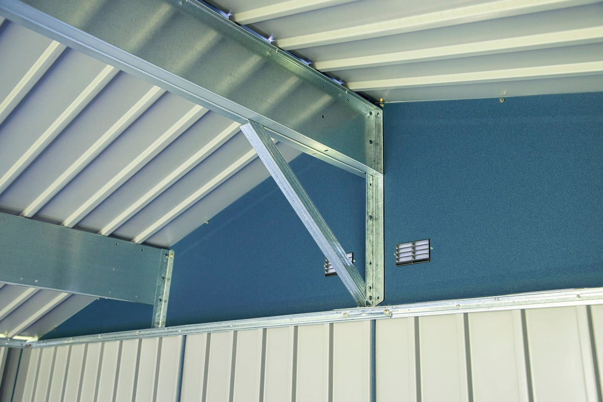 Elite 14x16-ft Blue Grey Corrosion-Resistant Steel Shed L5U4 - product image 8