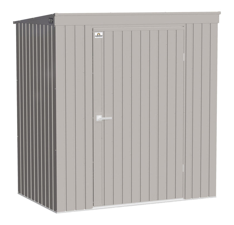 Elite Steel Storage Shed with Pent Roof, Cool Grey, 6-ft x 4-ft C3T6