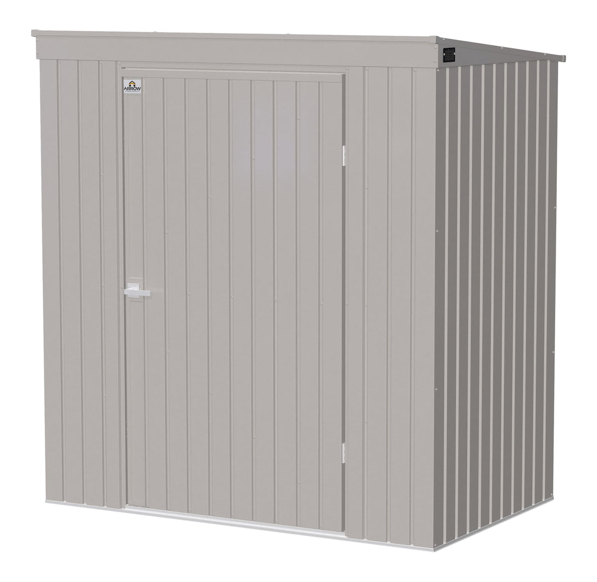 Elite Steel Storage Shed with Pent Roof, Cool Grey, 6-ft x 4-ft C3T6 - product image 2