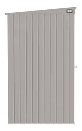Elite Steel Storage Shed with Pent Roof, Cool Grey, 6-ft x 4-ft C3T6 - product image 4