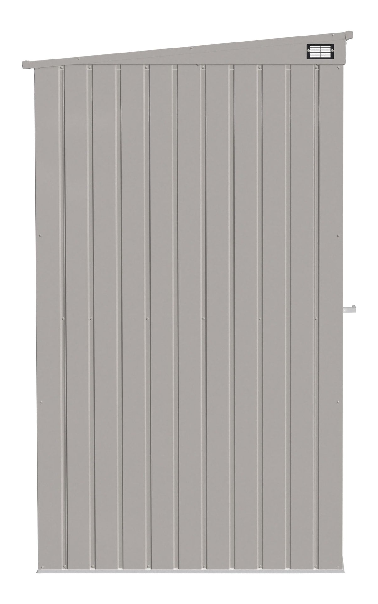 Elite Steel Storage Shed with Pent Roof, Cool Grey, 6-ft x 4-ft C3T6 - product image 4