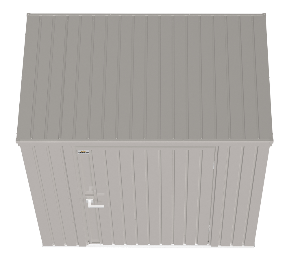 Elite Steel Storage Shed with Pent Roof, Cool Grey, 6-ft x 4-ft C3T6 - product image 5