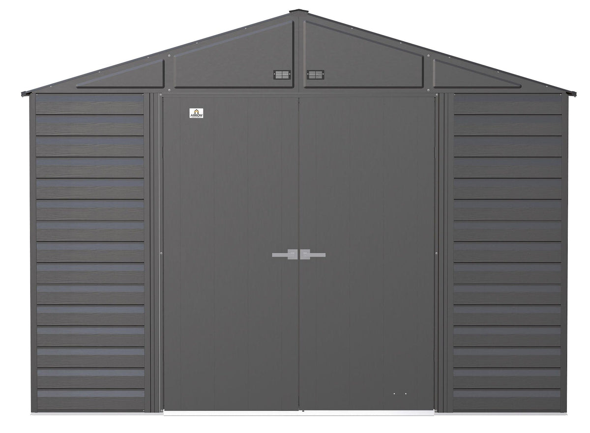 Select Galvanized Steel Storage Shed, Charcoal, 10-ft x 12-ft O8L4 - product image 4