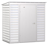 Select Galvanized Steel Storage Shed, Flute Grey, 6-ft x 4-ft E1I0 - product image 1