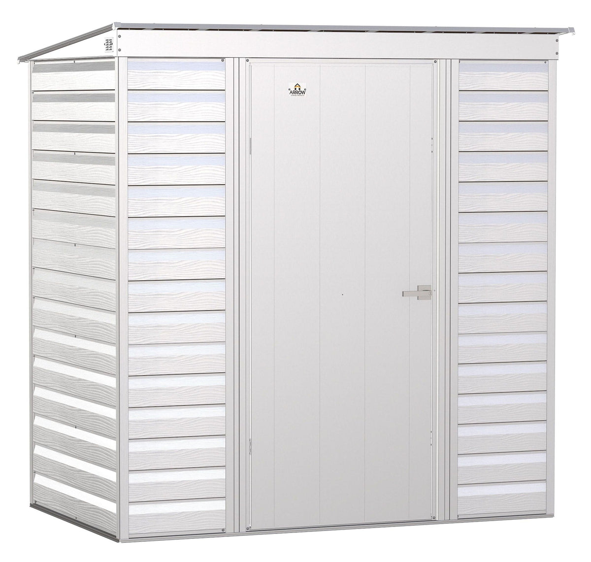 Select Galvanized Steel Storage Shed, Flute Grey, 6-ft x 4-ft E1I0 - product image 1