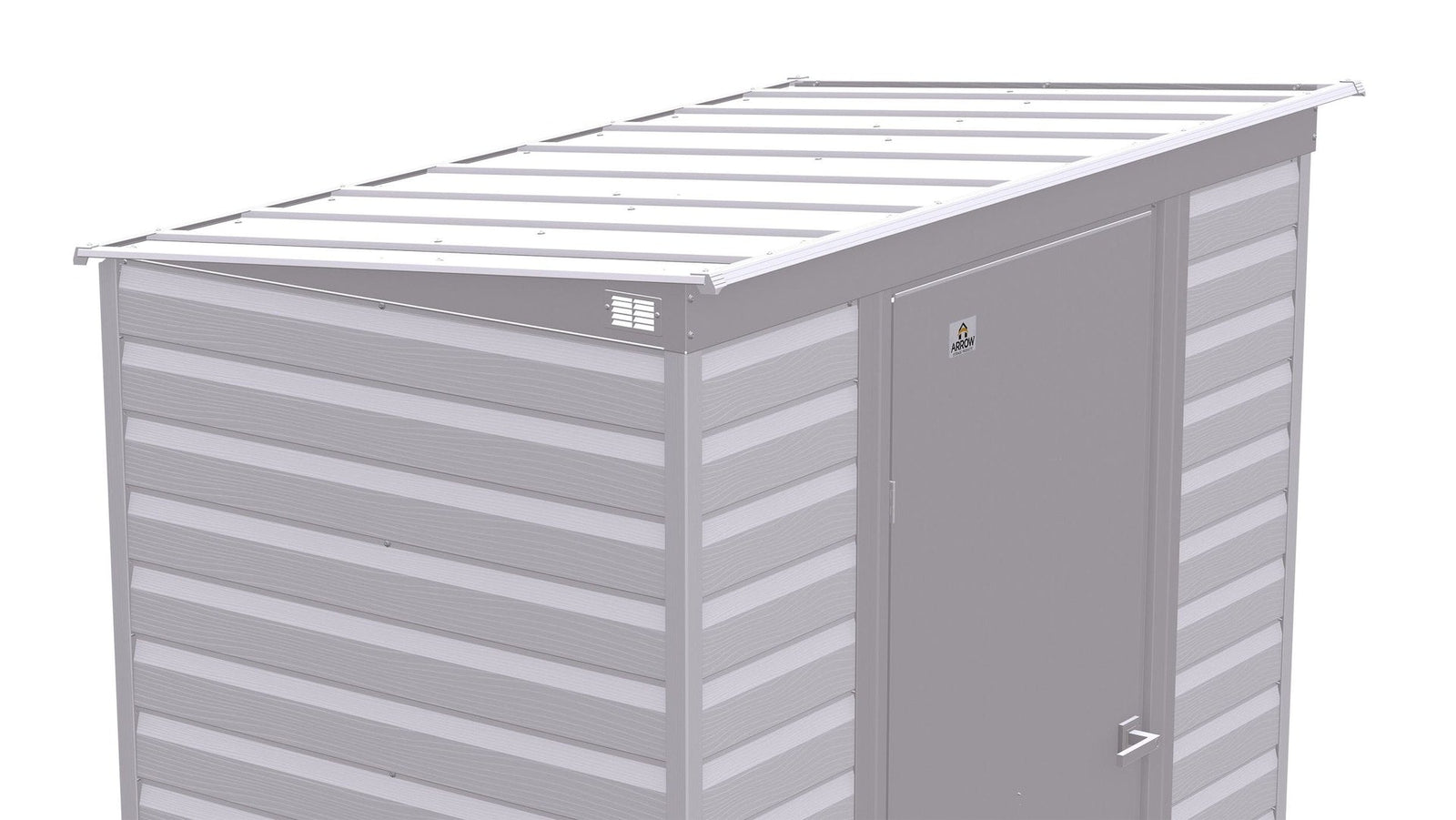 Select Galvanized Steel Storage Shed, Flute Grey, 6-ft x 4-ft E1I0 - product image 2