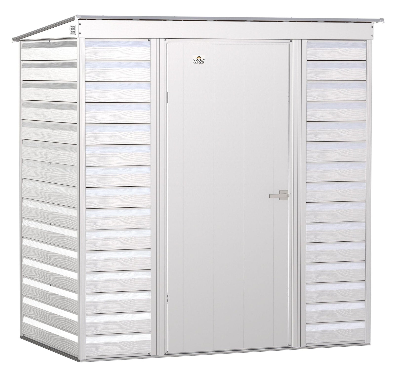 Select Galvanized Steel Storage Shed, Flute Grey, 6-ft x 4-ft E1I0 - product image 3