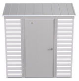 Select Galvanized Steel Storage Shed, Flute Grey, 6-ft x 4-ft E1I0 - product image 5