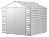 Select Galvanized Steel Storage Shed, Flute Grey, 8-ft x 8-ft J9H6 - product image 1