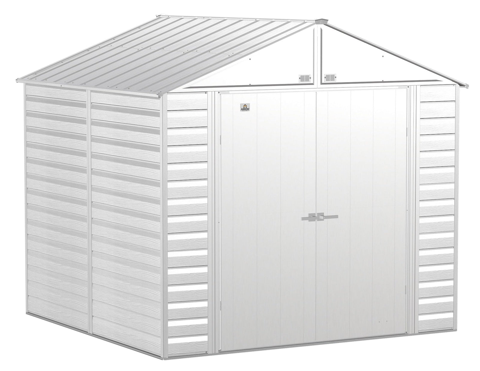 Select Galvanized Steel Storage Shed, Flute Grey, 8-ft x 8-ft J9H6 - product image 2